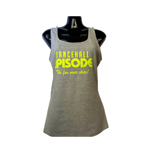 Grey Fluorescent Yellow - Vest Top