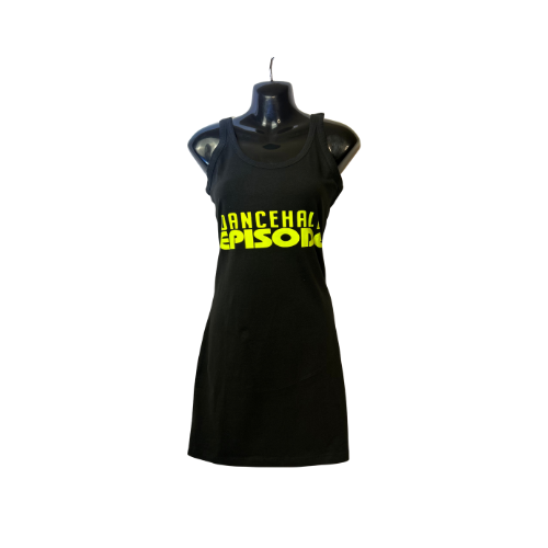 Black Yellow Vest Dress