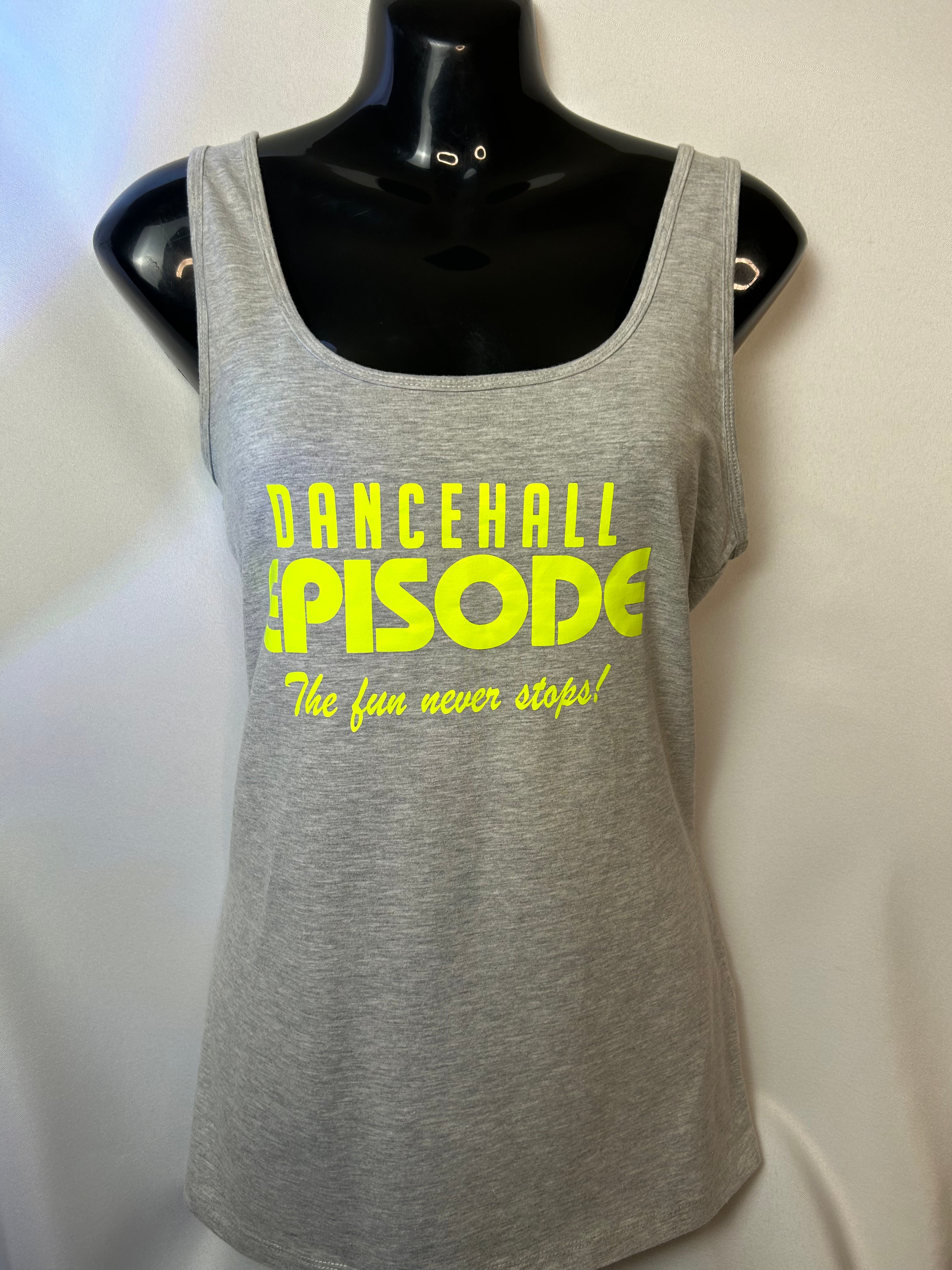 Grey Fluorescent Yellow - Vest Top