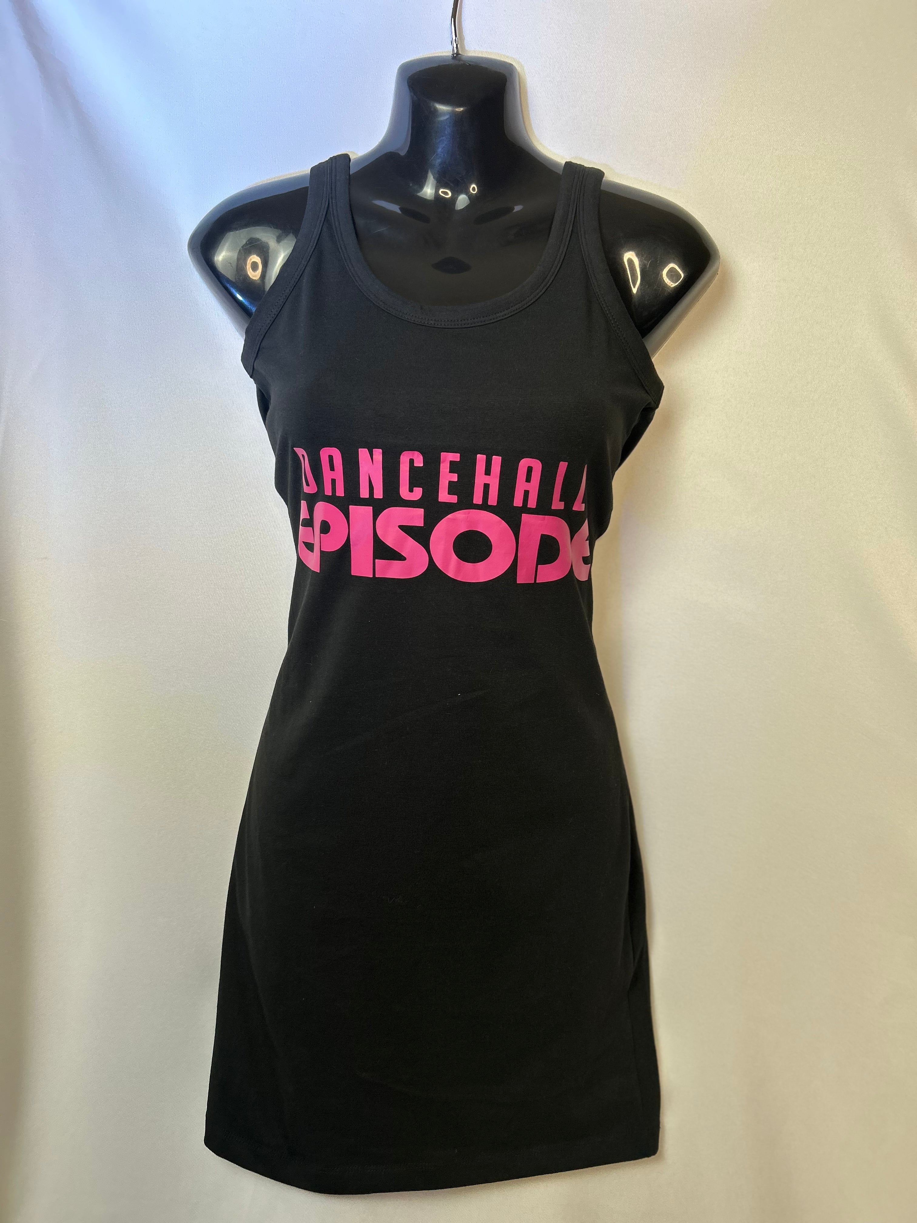 Black Pink Vest Dress