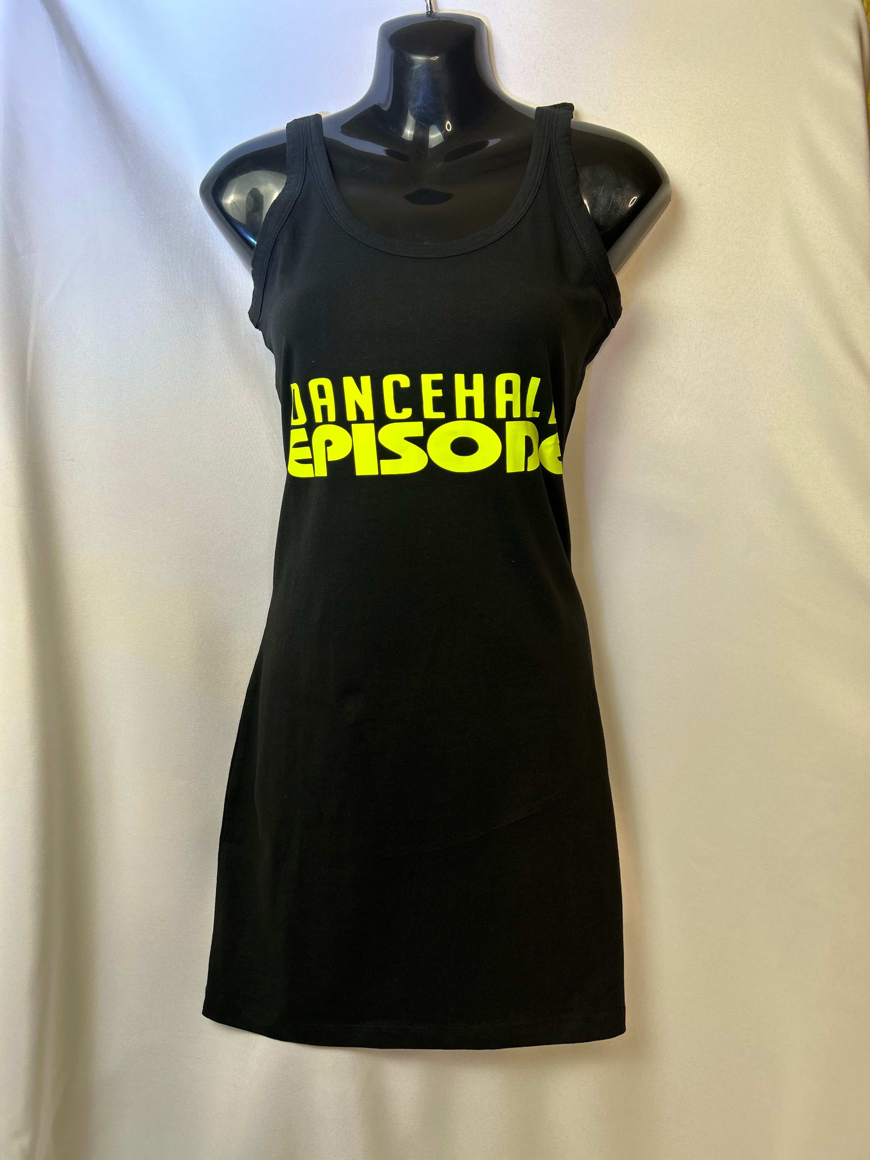 Black Yellow Vest Dress